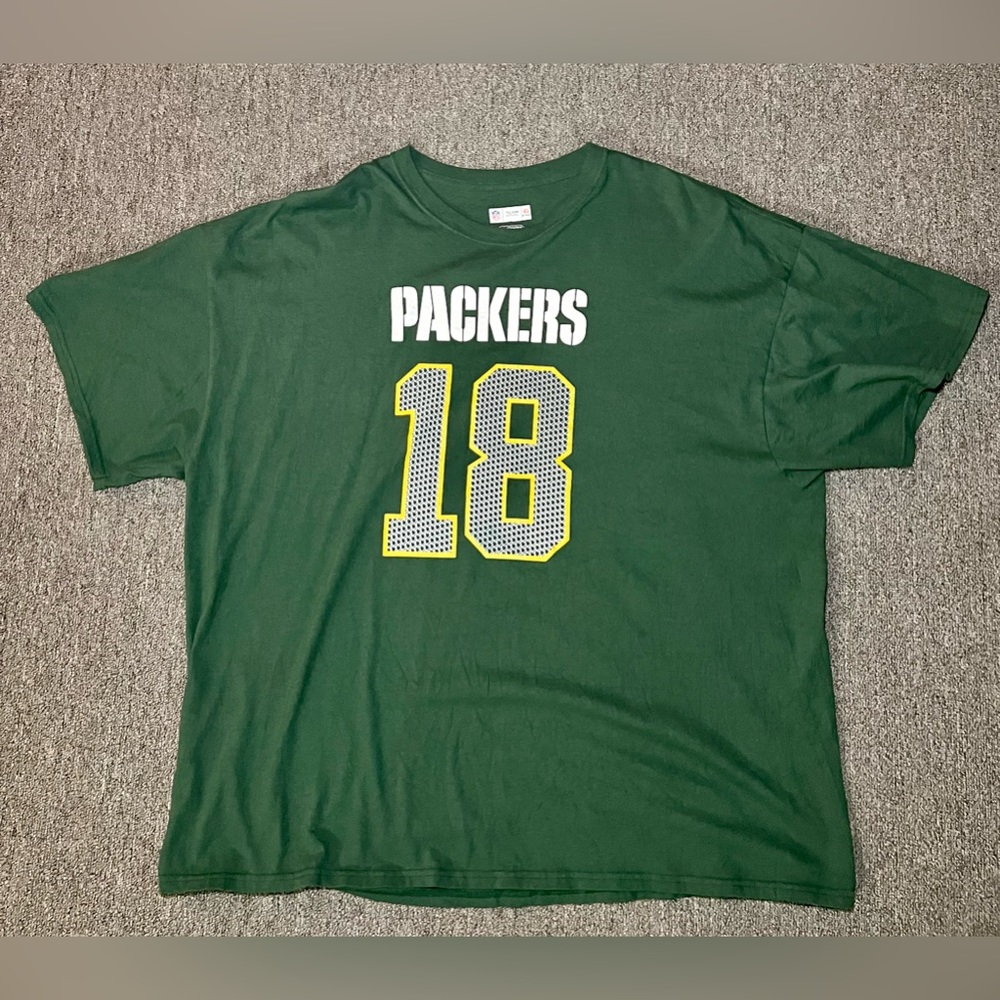 Randall Cobb 18 Green Bay Packers NFL Team Apparel 2XL ShirT, Packers T-shirt